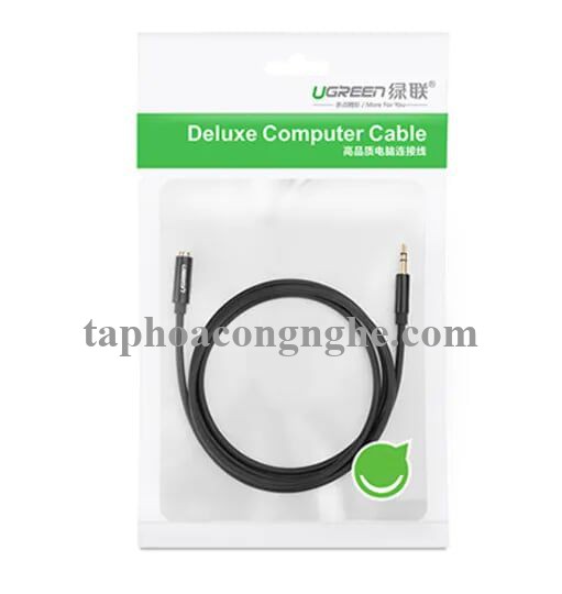 Ugreen 30707 0.5M màu Đen Cáp âm thanh 3.5mm nối dài AV124 30030707